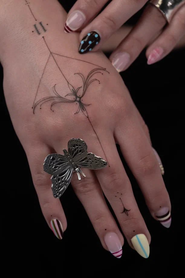 Fine-line tattoo by Julia, js.tattooo — Vancouver, WA studio piece 11