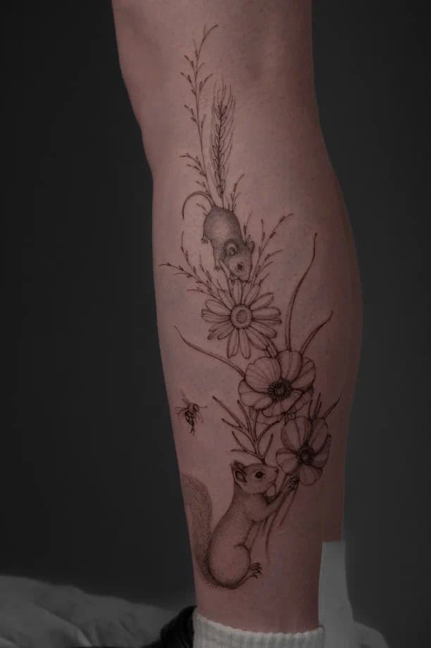 Fine-line tattoo by Julia, js.tattooo — Vancouver, WA studio piece 14