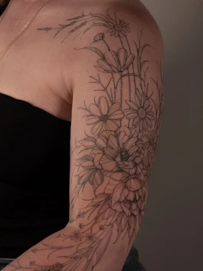 Fine-line tattoo by Julia, js.tattooo — Vancouver, WA studio piece 25